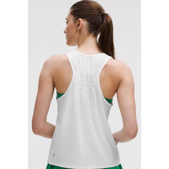 NWT Lululemon Ruched Racerback Tank White Size XL - Picture 3 of 8